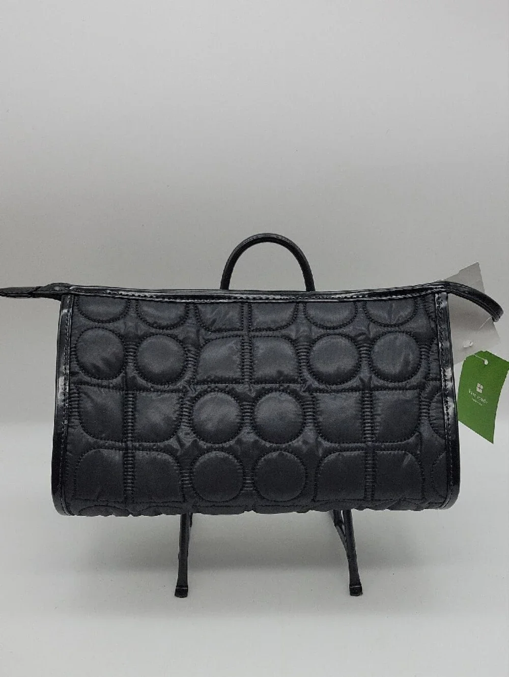Kate Spade Black Quilted Eddie Clutch NWT